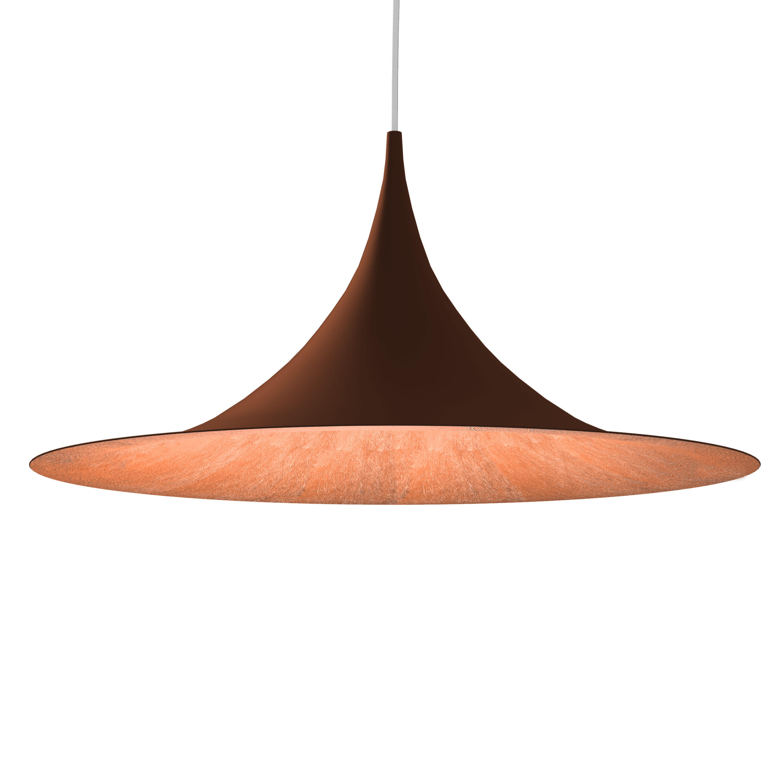 HÄNGELEUCHTE Louie - Braun, Metall (57/57/27cm) - Lumicom