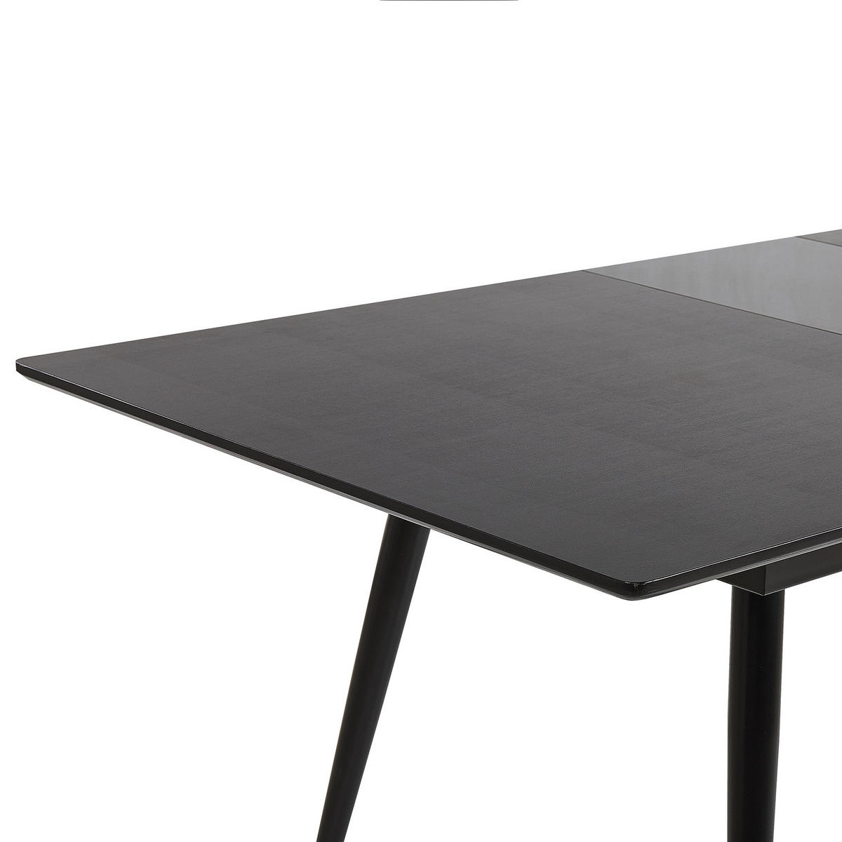 ESSTISCH 160-200/90/76 cm Schwarz Rechteckig Maldon - Schwarz, Holzwerkstoff (200/90/76cm) - Beliani