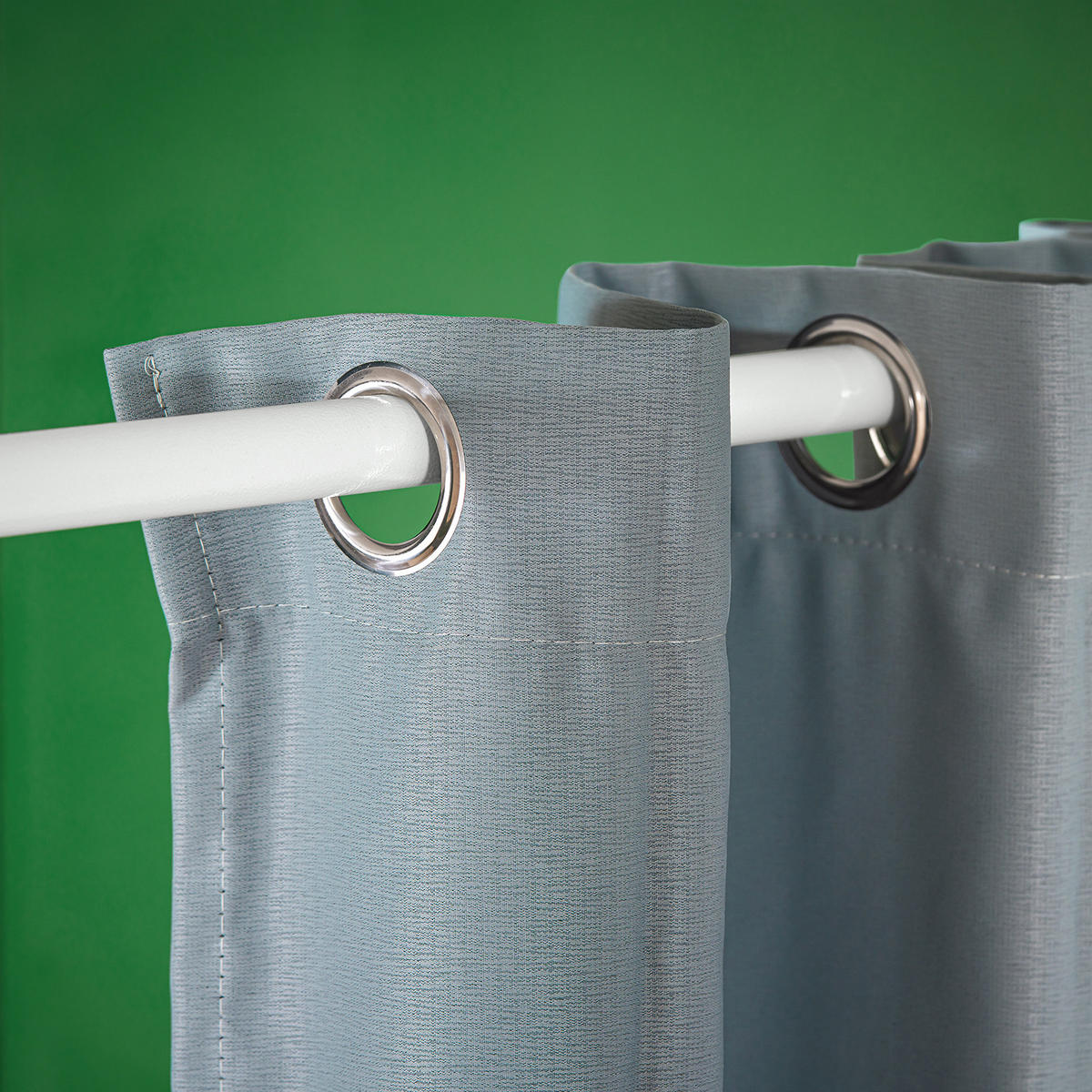 TELESKOPVORHANG Dunkelgrau - Dunkelgrau, Kunststoff/Metall (266/262/2cm) - SoBuy