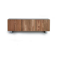 SIDEBOARD aus Akazienholz und Metall - Braun, Holz (45/74/220cm) - Giner y Colomer