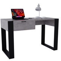 SCHREIBTISCH Grau 120/73/53,6 cm - Schwarz/Grau, Holzwerkstoff (53.6/120/73cm) - CraftPAK