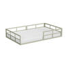 BODENBETT AUS METALL Minno Greige 120x200 mit Matratze - Greige, Metall - VitaliSpa