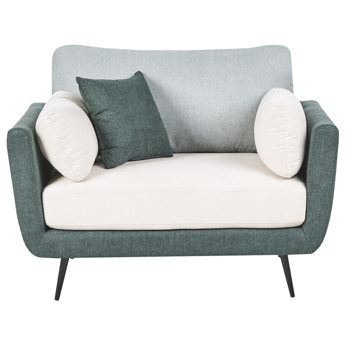 SESSEL Stoff Grün Bolga - Grün, Textil (119/89/83cm) - Beliani