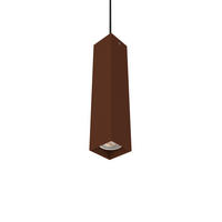HÄNGELEUCHTE Cube H30 - Dunkelbraun, Metall (6/6/30cm) - Lumicom