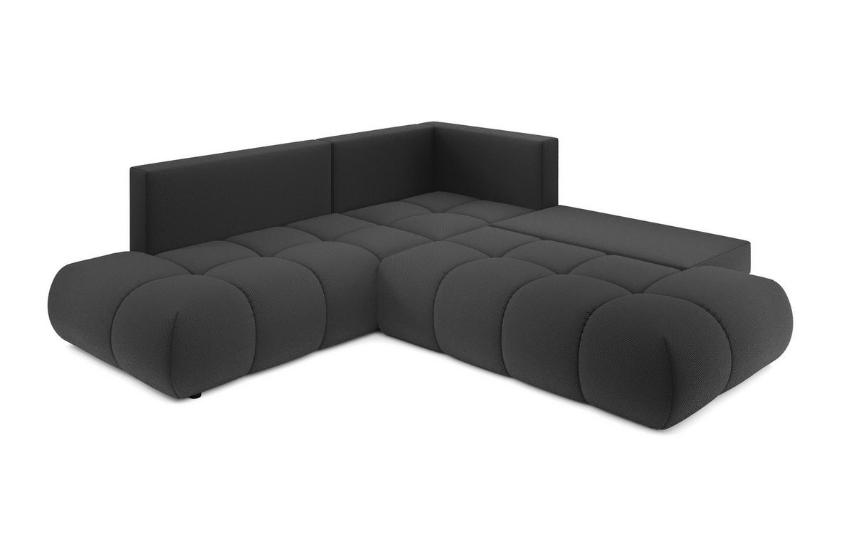 ECKSOFA DUCA II L-S Grau Jersey mit Schlaffunktion - Grau, Holz (266.5/266.5cm) - MASSENO