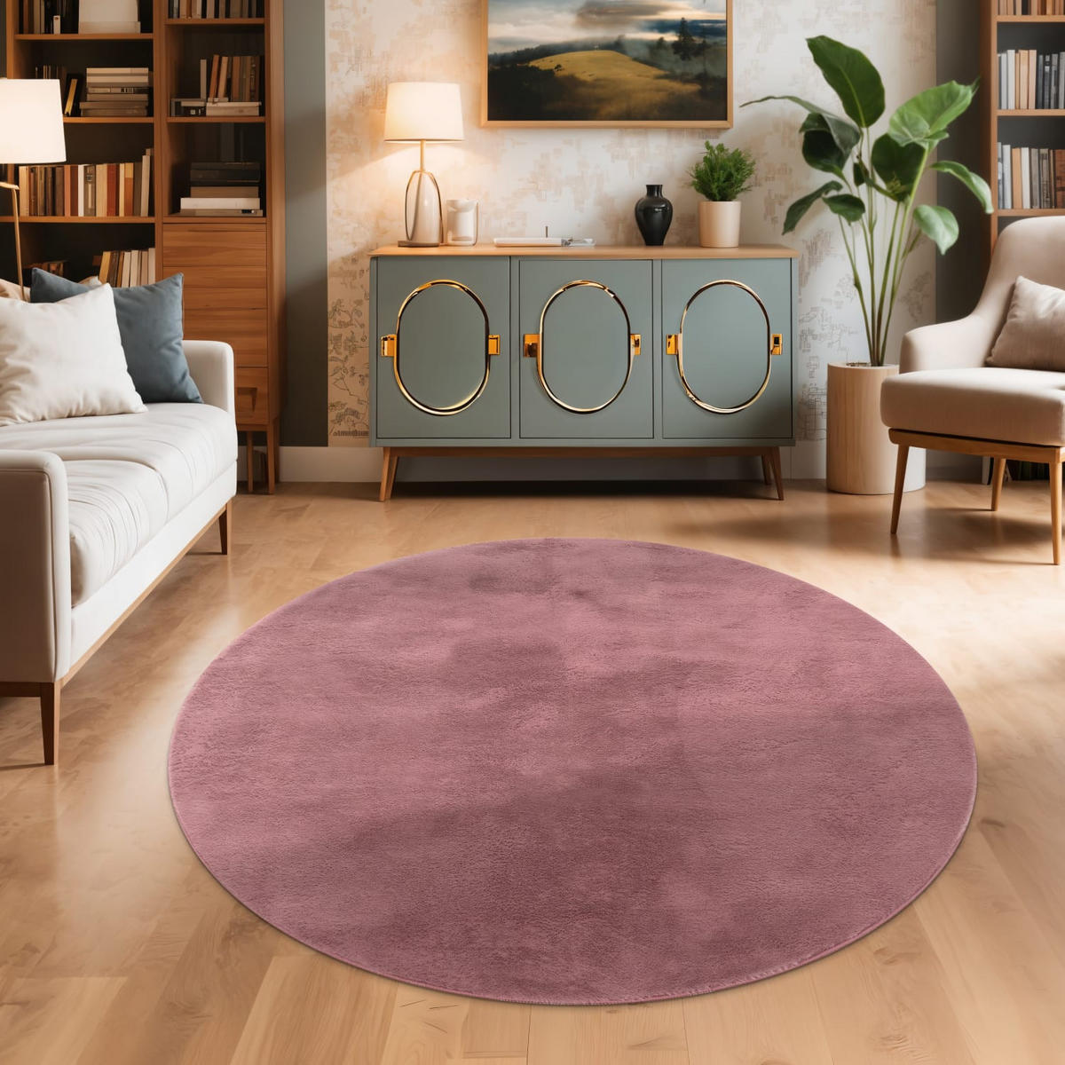 SOFT 380 BEERENFARBEN 120D - Beere, Kunststoff (120/120cm) - Paco Home