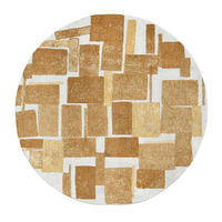 TEPPICH Nuggets Craft 140/140 cm - Gelb, Textil (140/140cm) - Louis De Poortere