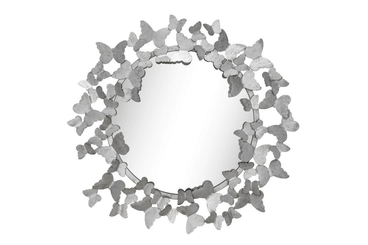 WANDSPIEGEL Silber 63/63 cm - Silberfarben, Metall (6.3/63/4cm) - KUNSTLOFT