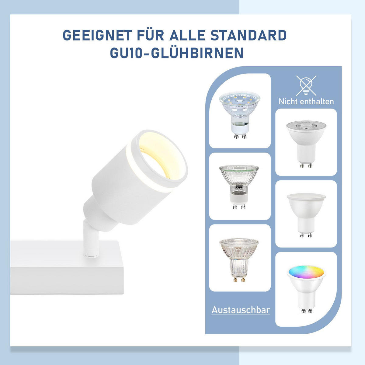 STRAHLER Mergentheim 5-flammig 69/5/15.7 cm - Weiß, Metall (69/5/15.7cm) - Nettlife