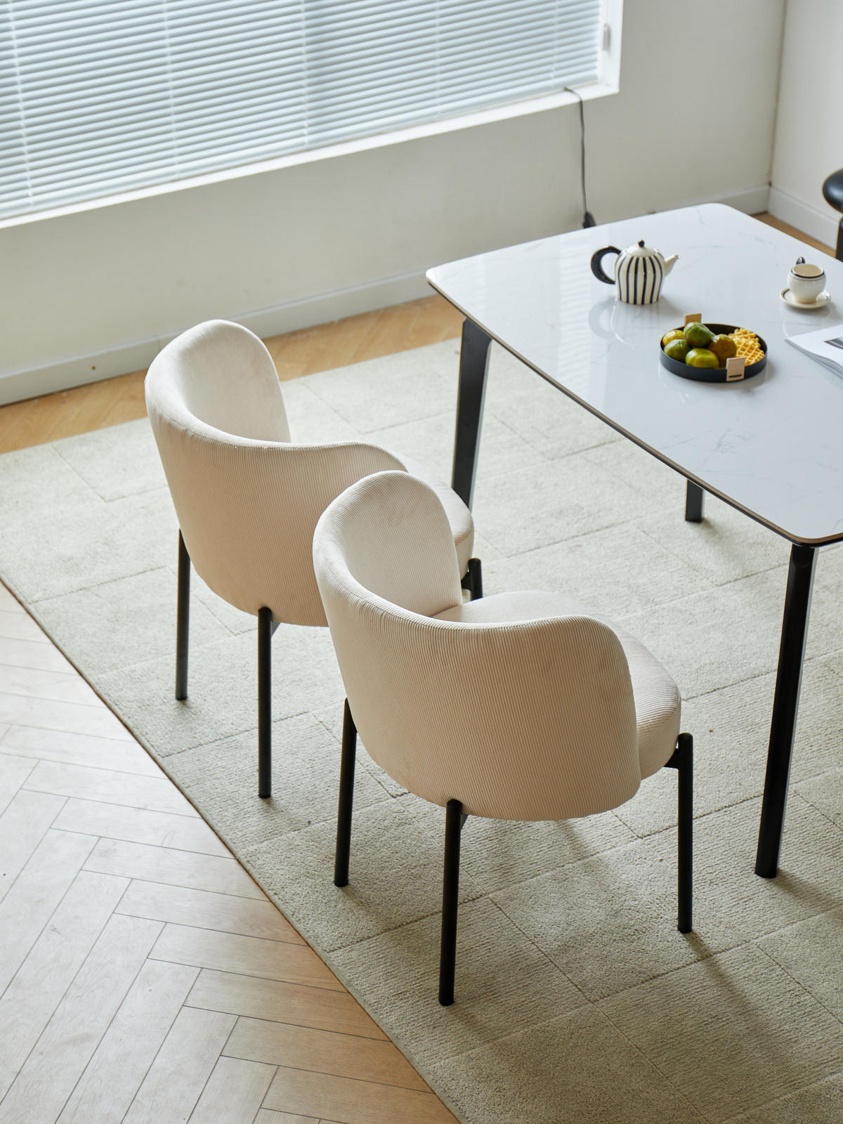 STUHL 2er-Set Kord Beige - Beige, Holz (50/76/60cm) - Nordlys