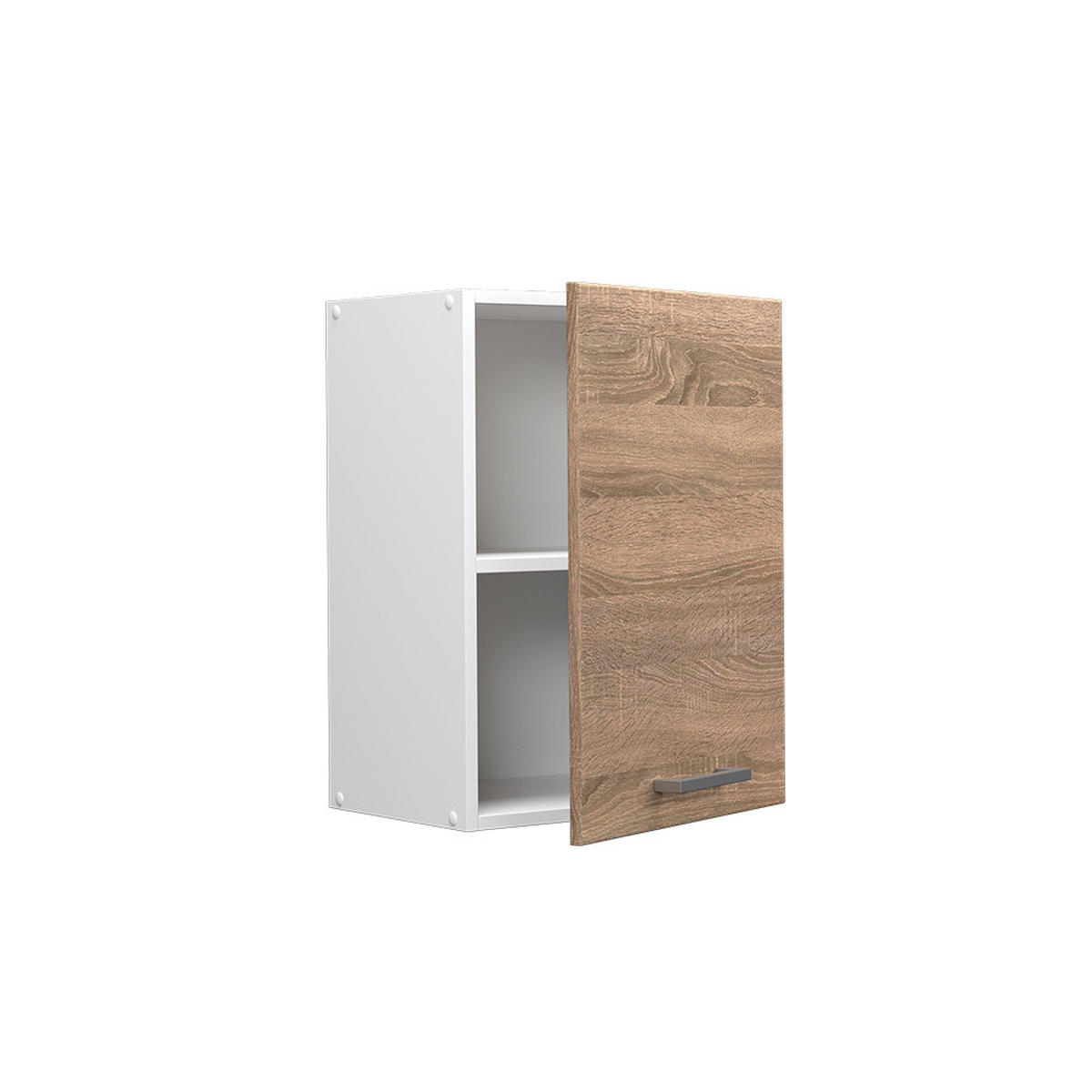 HÄNGESCHRANK R-Line Sonoma 45 cm - Weiß/Sonoma Eiche, Holzwerkstoff (45/60/31cm) - Vicco