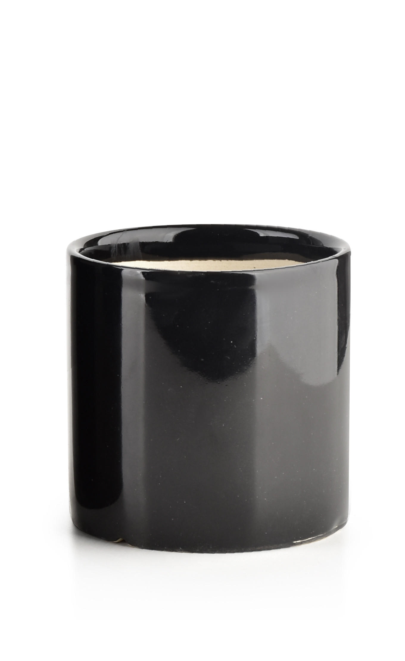 BLUMENTOPF Neva schwarz 8.5/8.5/8.5 cm Keramik - Schwarz, Keramik (8.5/8.5/8.5cm) - Mondex