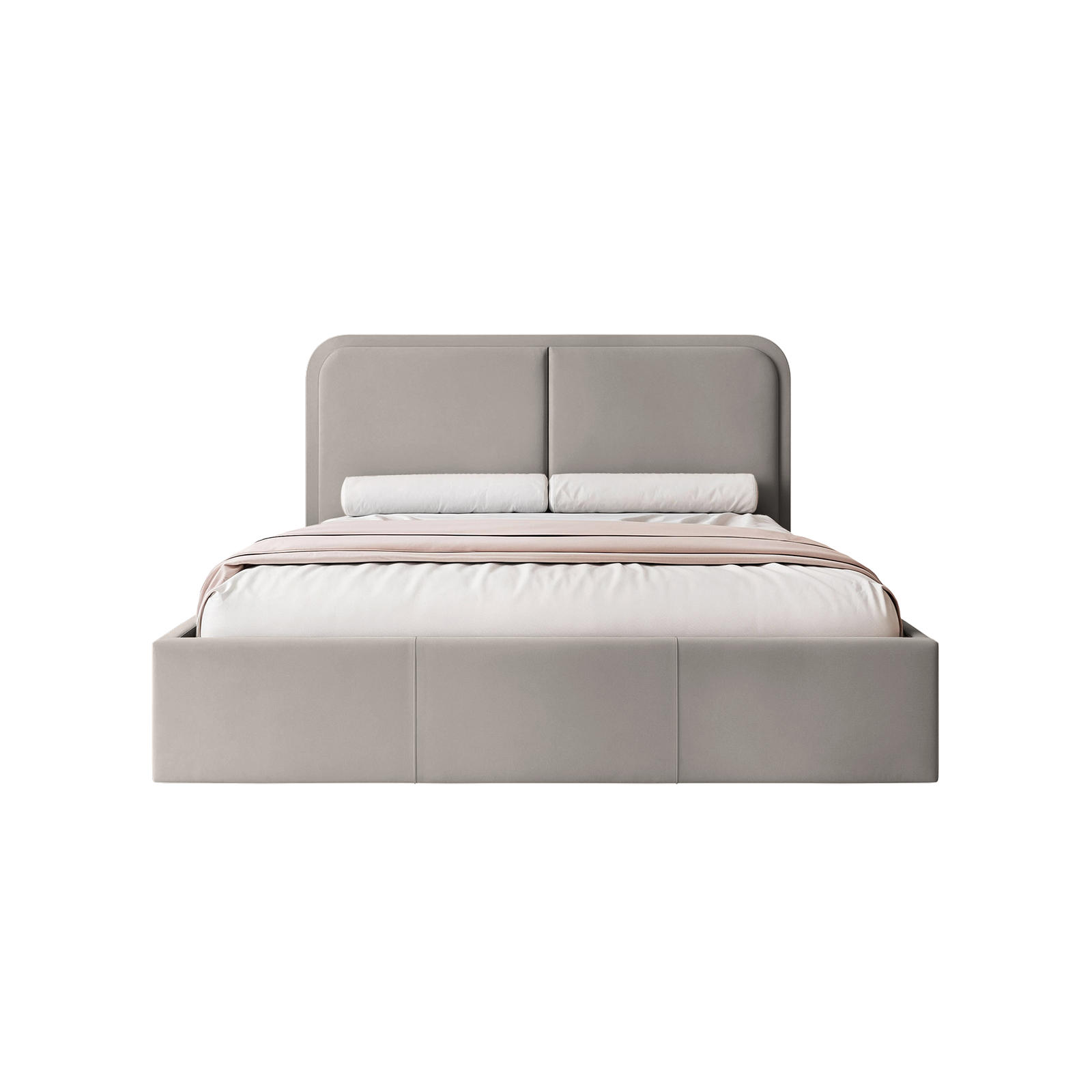 POLSTERBETT OLLEO 160x200 cm, Grau - Grau, Textil (160/200cm) - Fedve