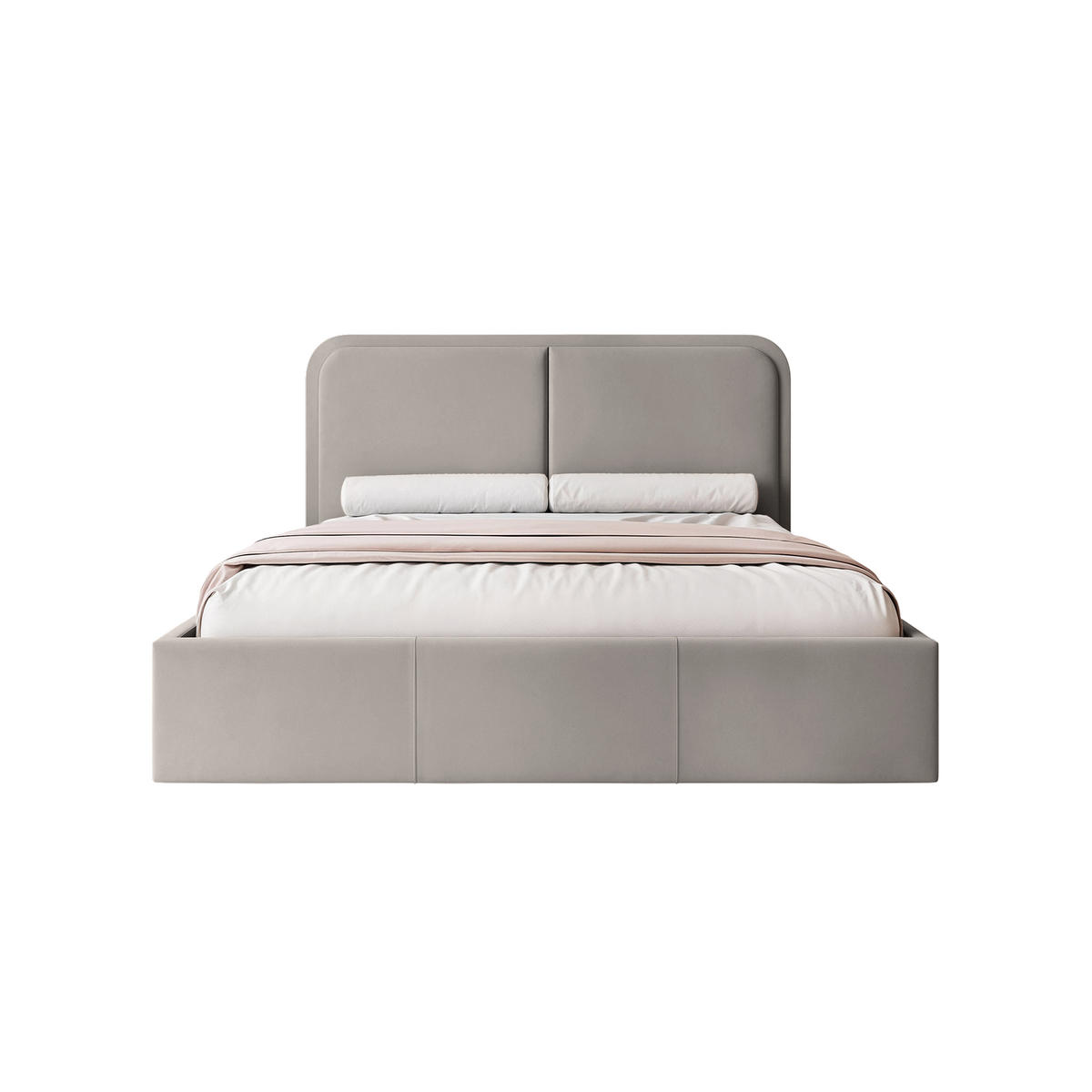 POLSTERBETT OLLEO 160x200 cm, Grau - Grau, Textil (160/200cm) - Fedve