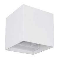 LED WANDLEUCHTE Veronika Aluminium Weiß - Weiß, Metall (10/10/10cm) - Globo Lighting