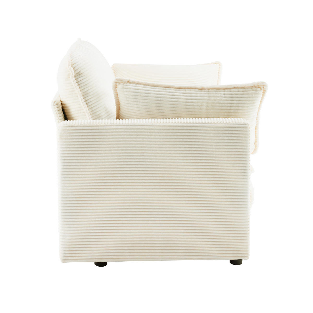 SOFA 2-Sitzer 167,5/75/85 cm Weiß - Weiß, Textil (75/85/167.5cm)
