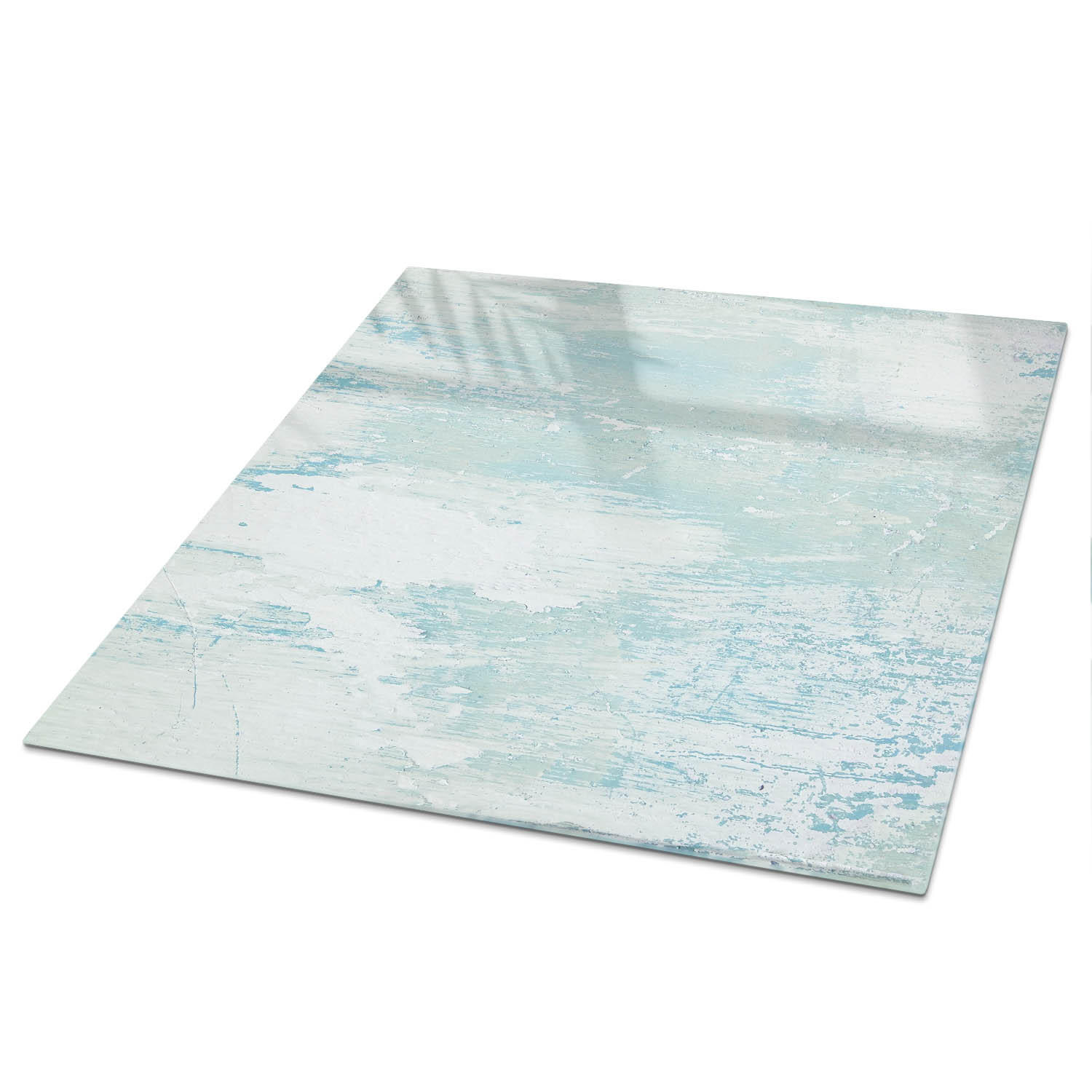 TISCHPLATTE 50x50 cm – Malerische Textur - Braun, Glas (50/50/0.4cm) - Wallfluent