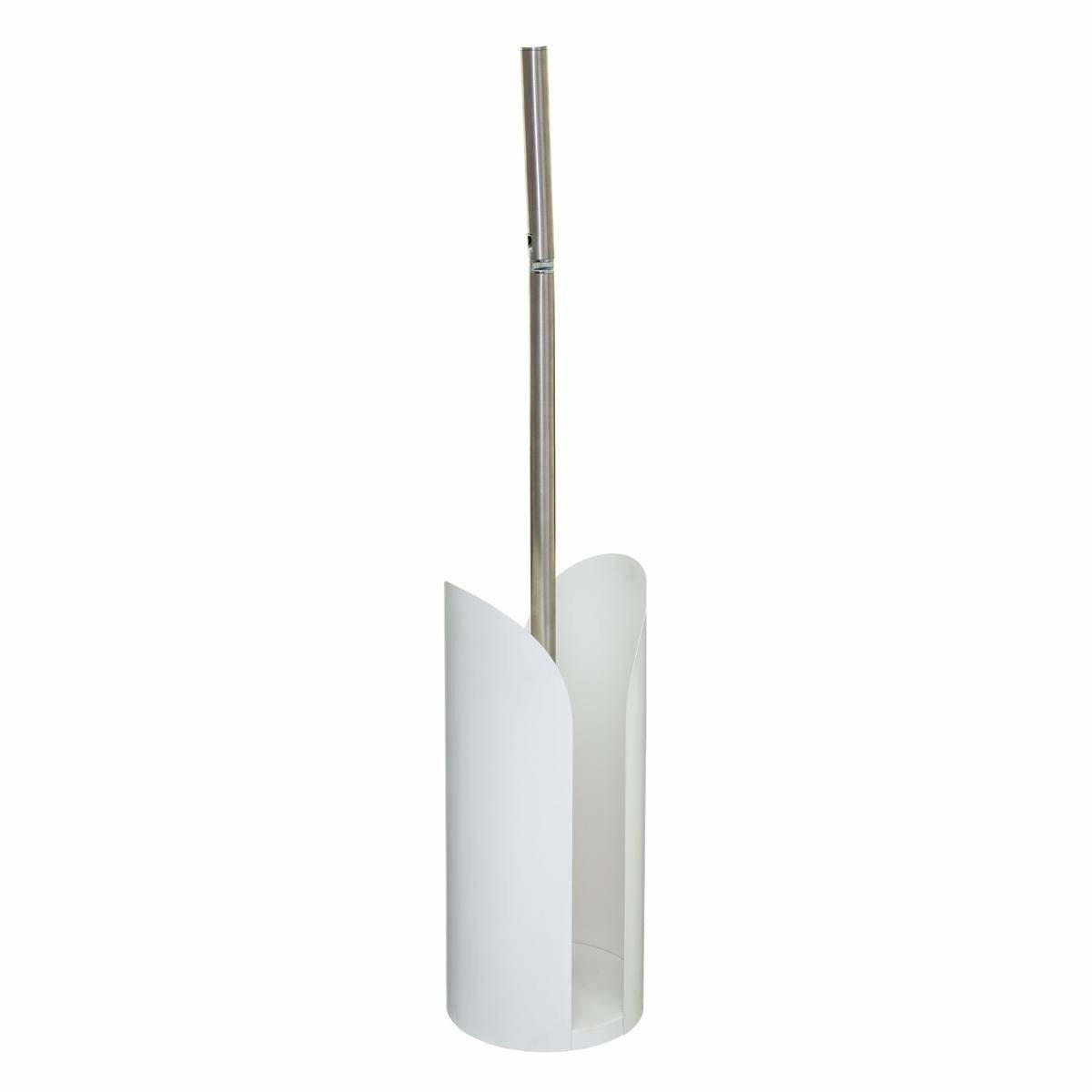 TOILETTENPAPIERSTÄNDER mit Ablage für Ersatzrollen 15/15/58 cm - Weiß, Metall (15/58/15cm) - 5five Simply Smart