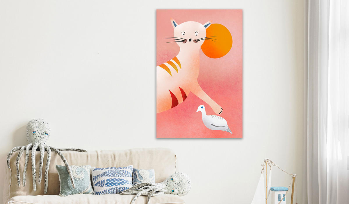 KUNSTDRUCK Bunt 80/120 cm - Multicolor, Textil (80/120cm) - KUNSTLOFT