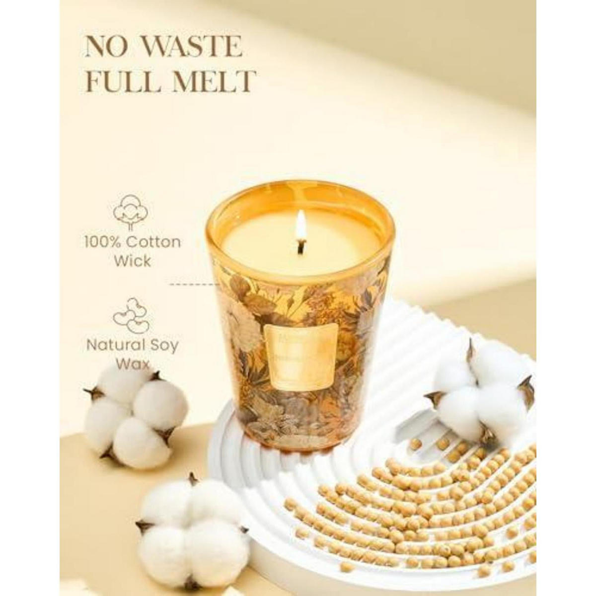 DUFTKERZE Neroli Noir Sojawachs 400g 75h Brenndauer - Multicolor, Glas (8cm)