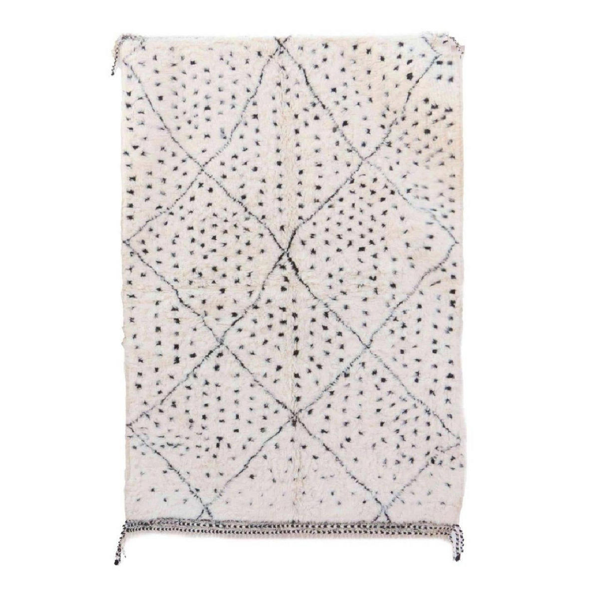 BERBERTEPPICH aus reiner Wolle 158x 245 cm - Beige, Naturmaterialien (158/245cm) - AFK Living