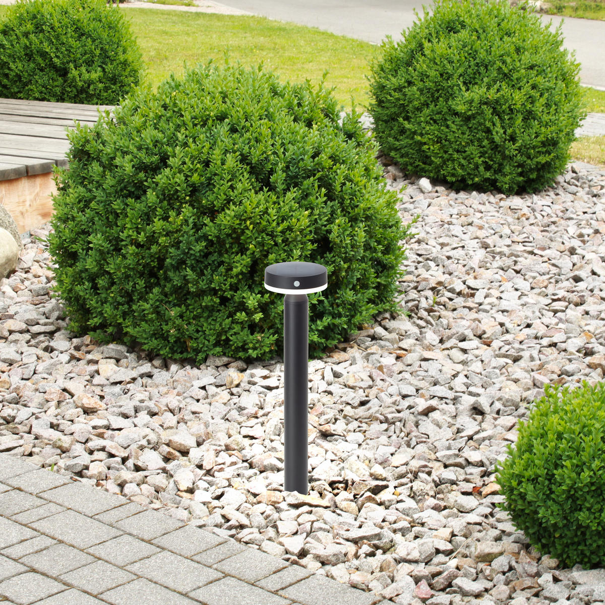 SOCKELLEUCHTE Magua G40442/06 - Schwarz, Metall (13/13/50.2cm) - Brilliant