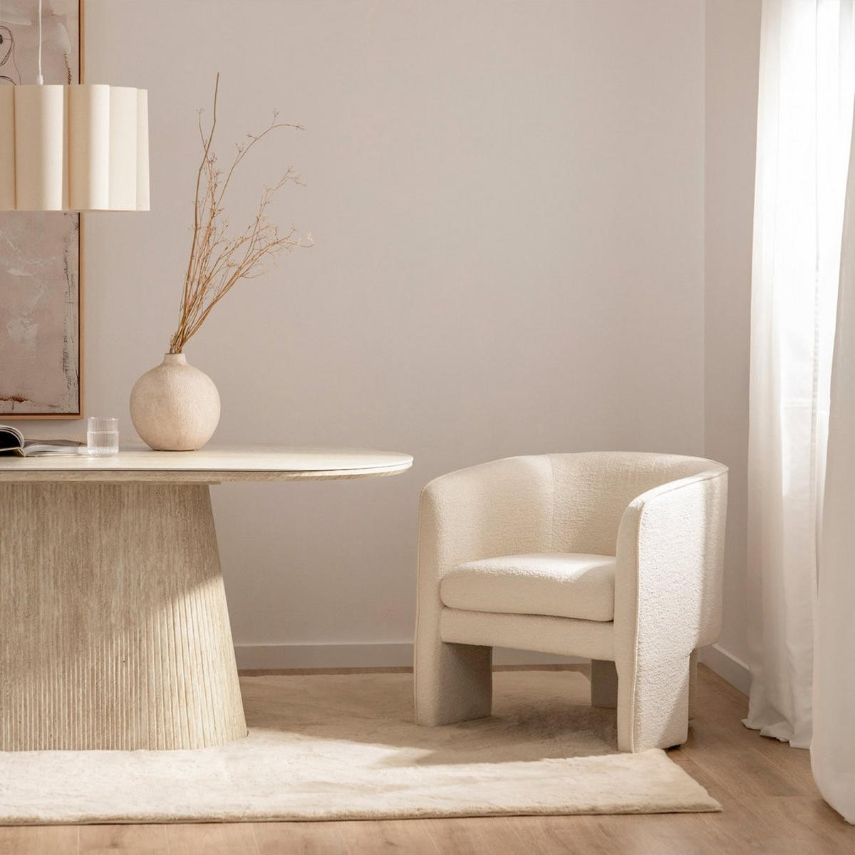 LESESESSEL Amie Beige 68 cm x 72 cm - Beige, Textil (68/72/64cm) - Klast Home