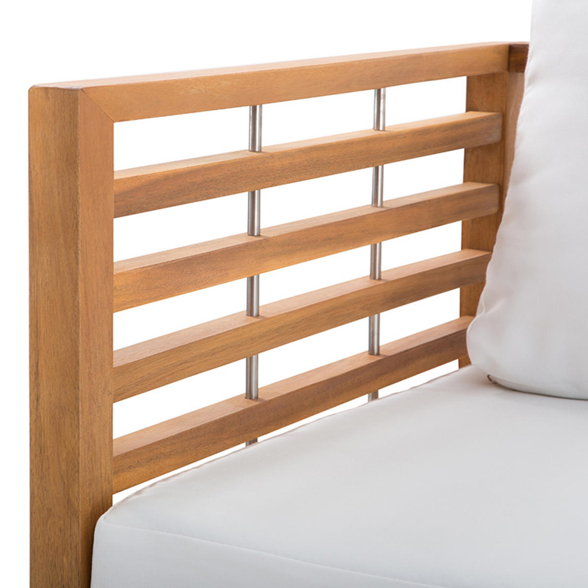 LOUNGE-SET 4-sitzer Akazienholz Hellbraun Bermuda - Hellbraun, Holz - Beliani
