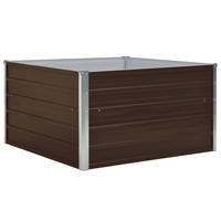 HOCHBEET 100 x 100 x 45 cm Verzinkter - Braun, Metall (100/45/100cm)