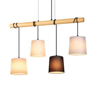 HÄNGELEUCHTE Eindruck 80/18/175 cm - Braun, Holzwerkstoff (80/18/175cm) - Nettlife