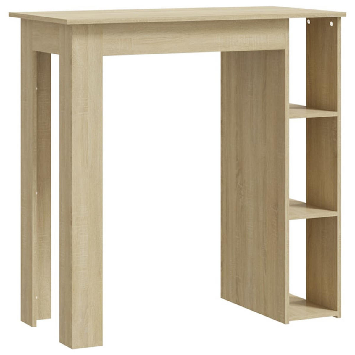 BARTISCH Moderner 102/50/103,5 cm aus Holzwerkstoff Sonoma-Eiche mit Regal - Sonoma Eiche, Holz (50/102/103.5cm) - vidaXL
