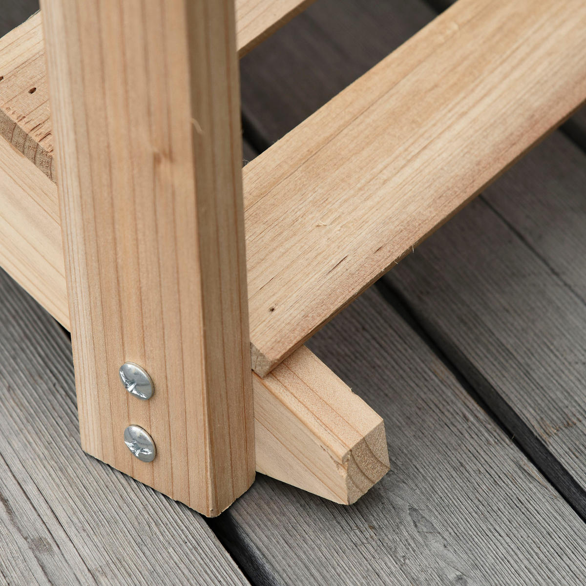 GARTENBRÜCKE DE-18857 100 cm, mit Metallhandläufen Holz - Naturfarben, Holzwerkstoff (100/32/48cm) - ComfortXL