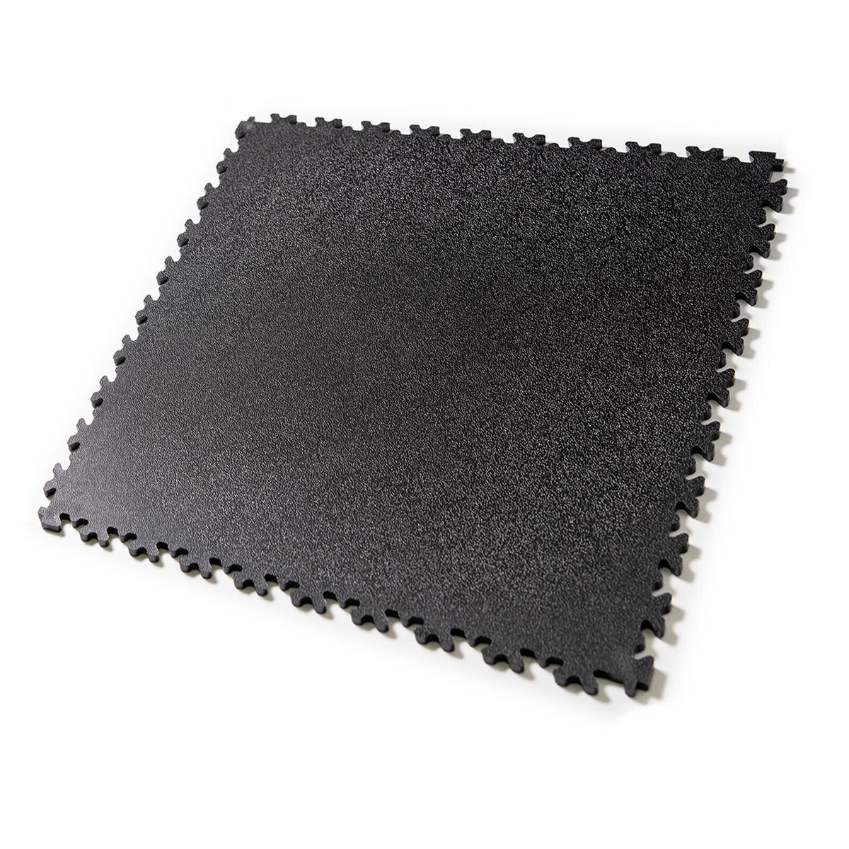 PVC-FLIESEN für Garage, Werkstatt, Sporthalle - Schwarz - Los von 1 m² - Schwarz, Kunststoff (50/50/1.1cm) - MOSAIK FLOOR