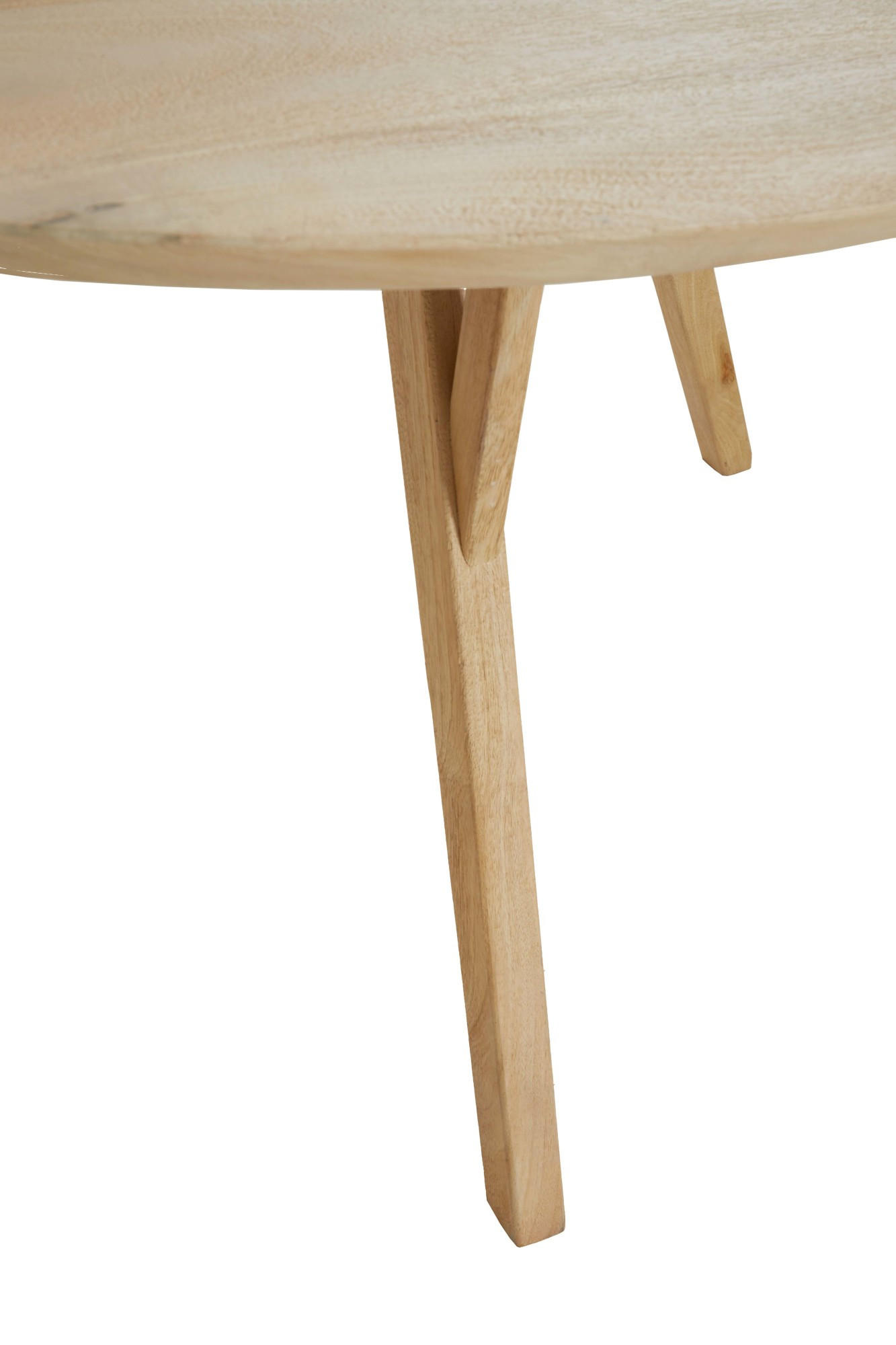ESSTISCH Quenza Braun Ø120/76 cm - Hellbraun, Holz (120/120/76cm) - Light & Living