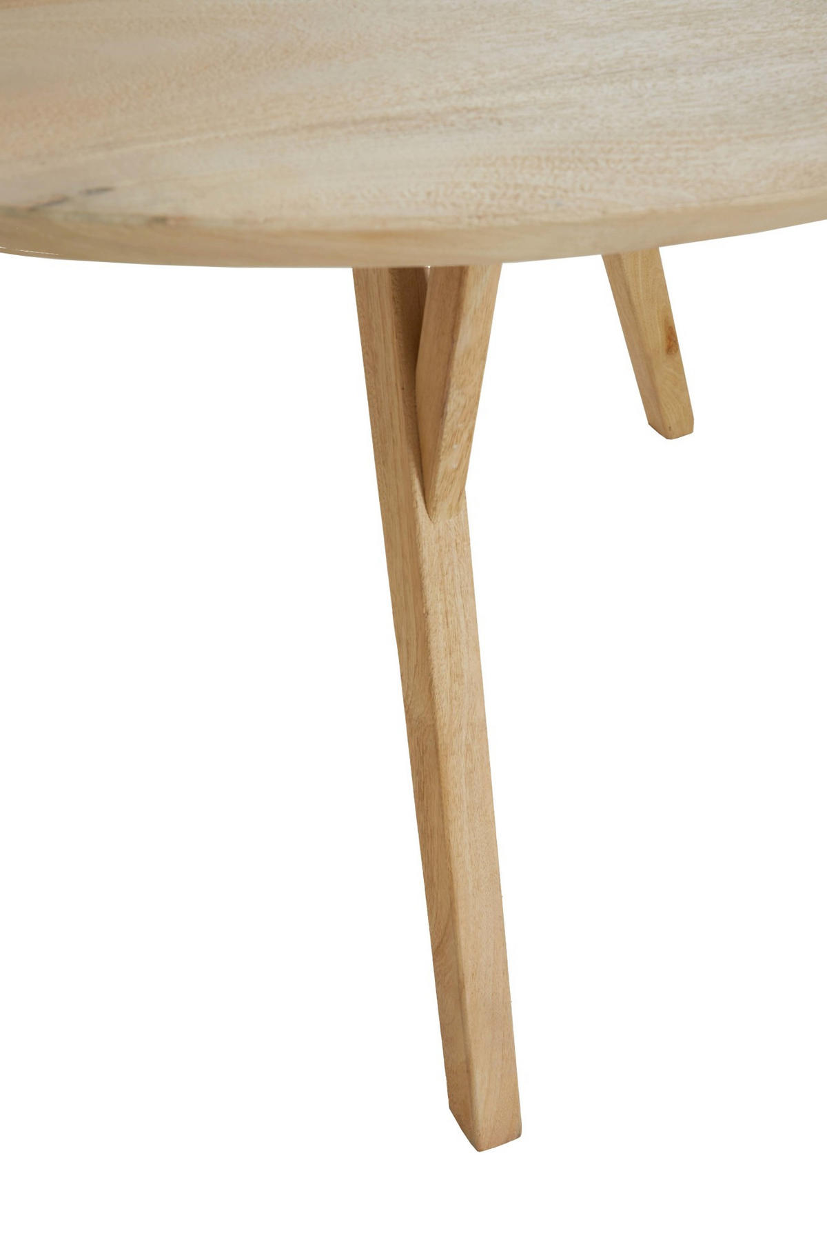 ESSTISCH Quenza Braun Ø120/76 cm - Hellbraun, Holz (120/120/76cm) - Light & Living