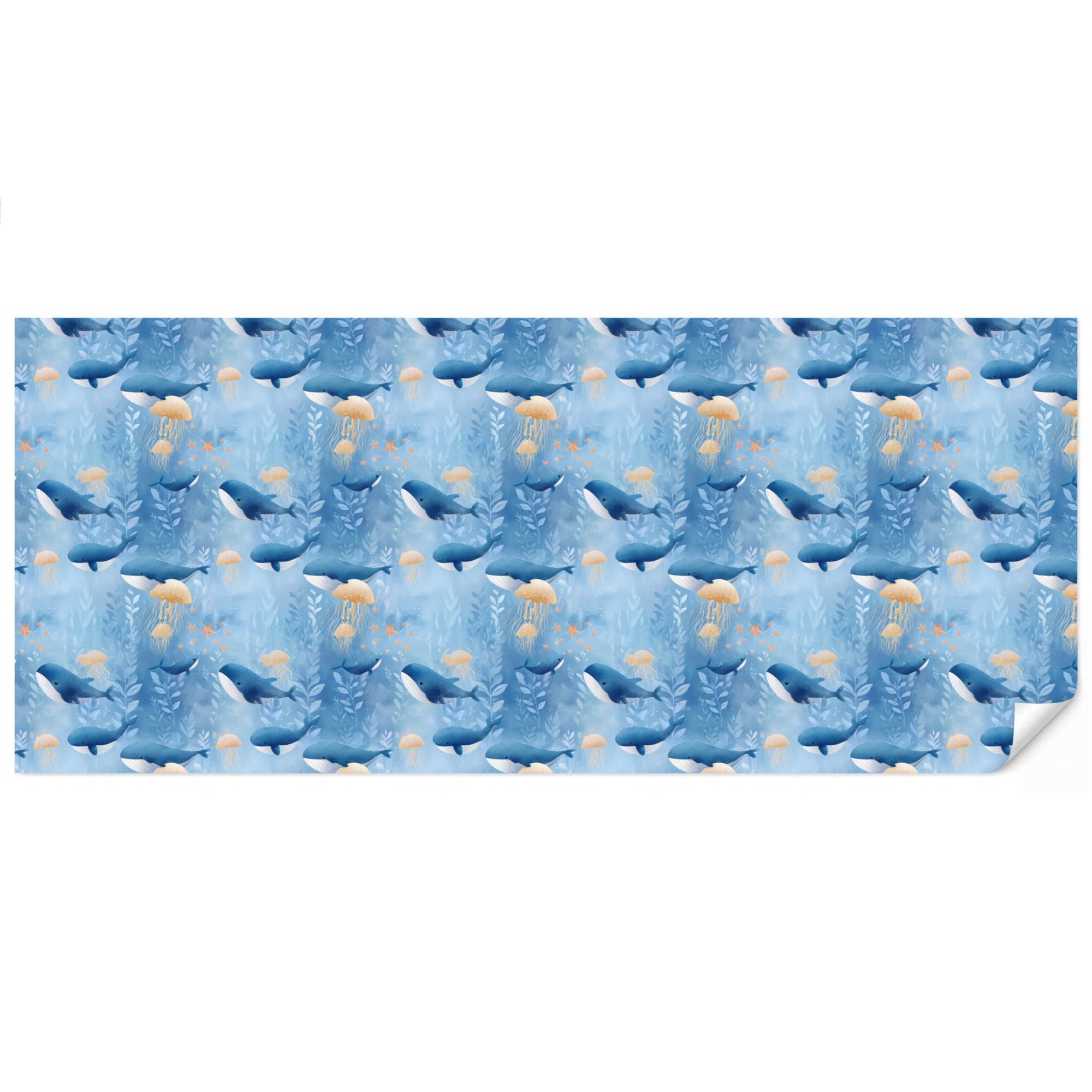 OnlyWow Kindertapete Blau 450x200 cm