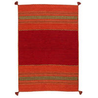 NATUR TEPPICH KELIM NAVARRO - Rot, Textil (170/240cm) - Pergamon