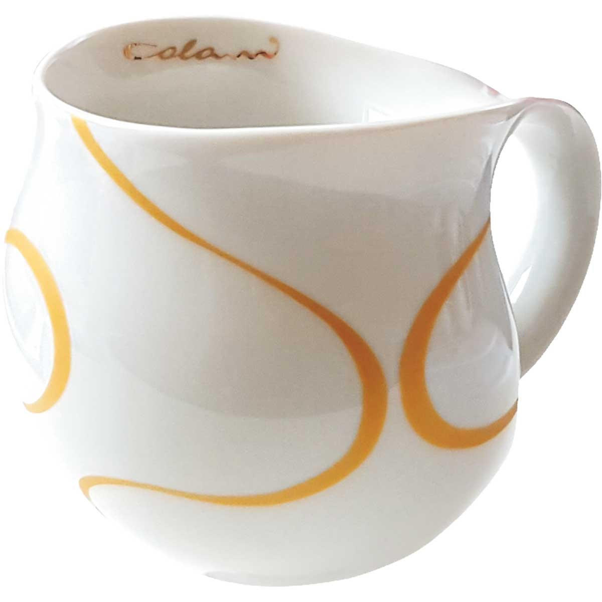 KAFFEEBECHER Loop gold - Goldfarben/Multicolor, Keramik (0.28L) - Luigi Colani Porzellan