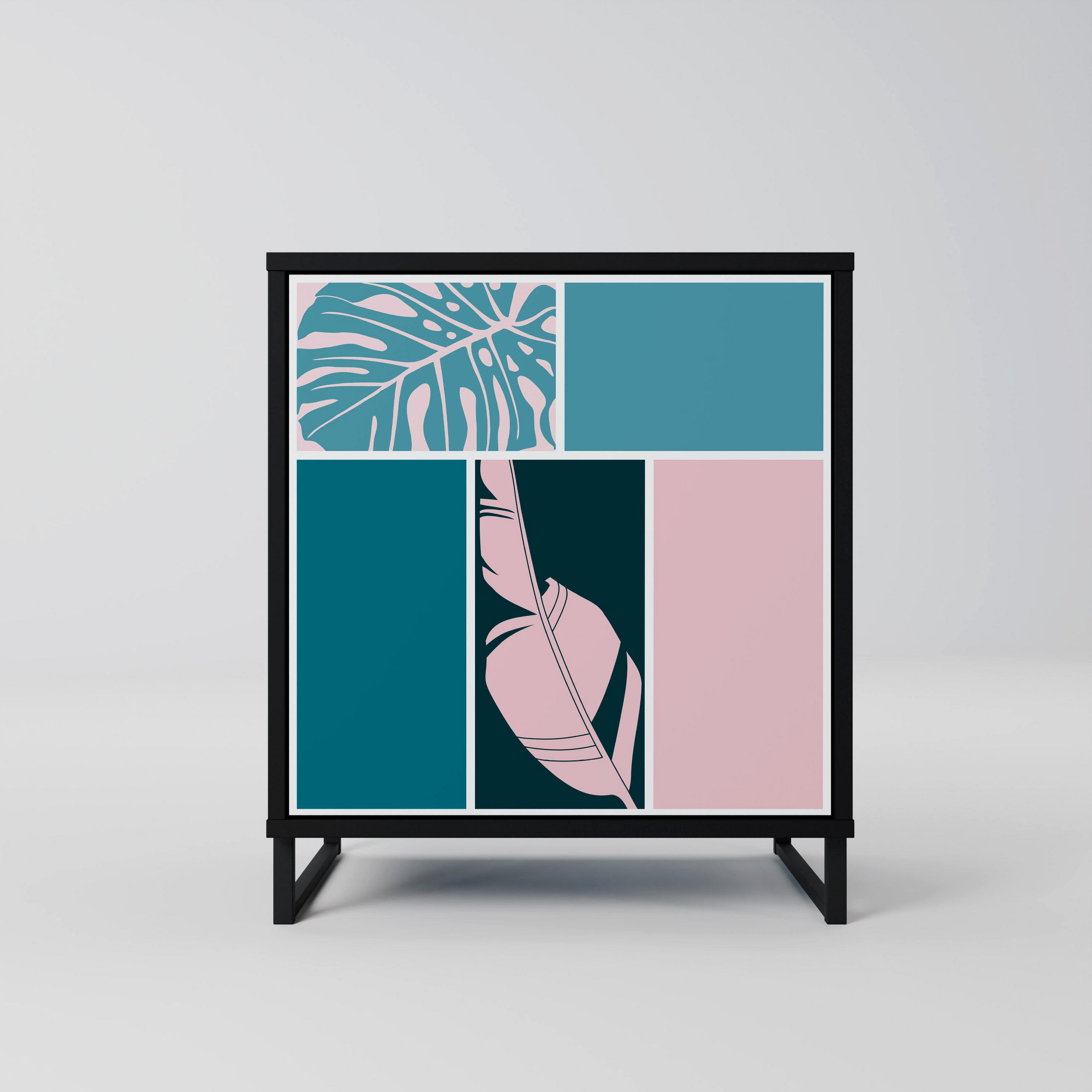 SpaceRebels Sideboard Schwarz 57.5x67.5x42 cm
