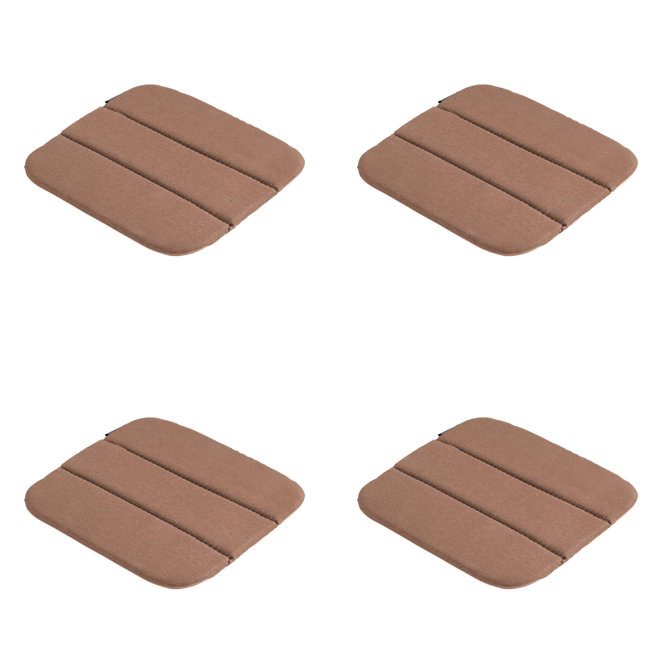 SITZKISSEN Panama - Braun - 40/40/3 cm - 4er-Set - Braun, Textil (40/3/40cm) - Madison