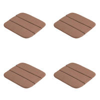 SITZKISSEN Panama - Braun - 40/40/3 cm - 4er-Set - Braun, Textil (40/3/40cm) - Madison