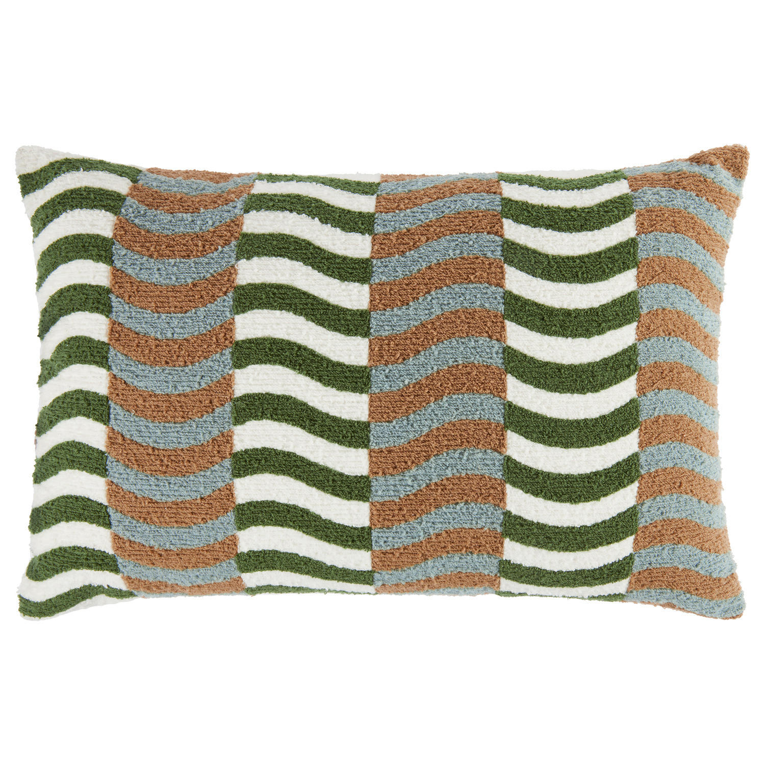 KISSEN Retro Rhythm - Grün, Textil (60/40cm) - Butlers