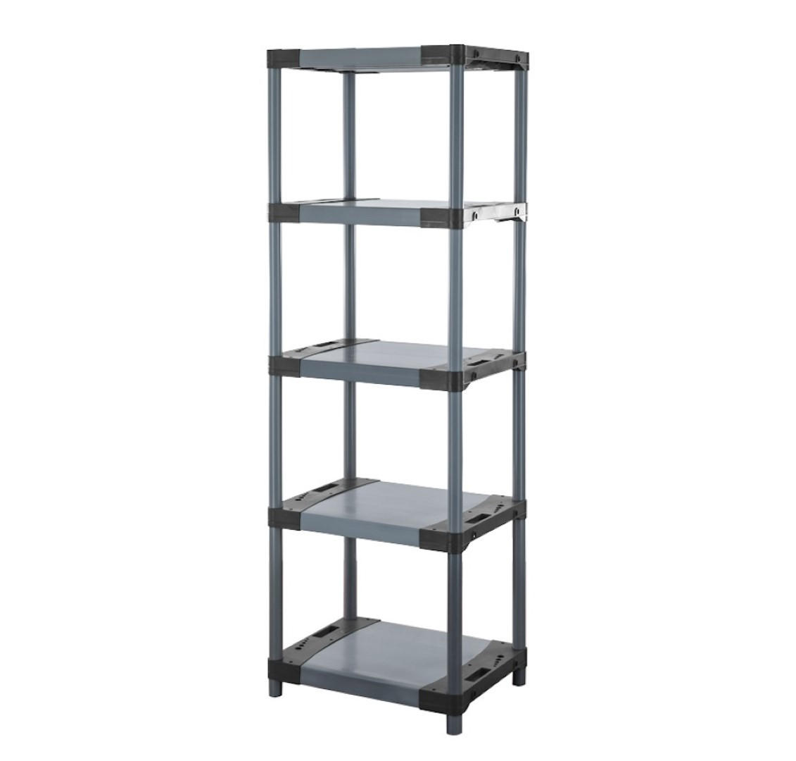 Proregal Kunststoffregal Grau 60x180x46 cm