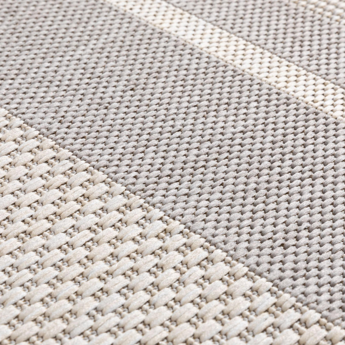 OUTDOORTEPPICH 200/290 cm Bergen Streifen - Grau, Textil (200/290cm) - Steffensmeier