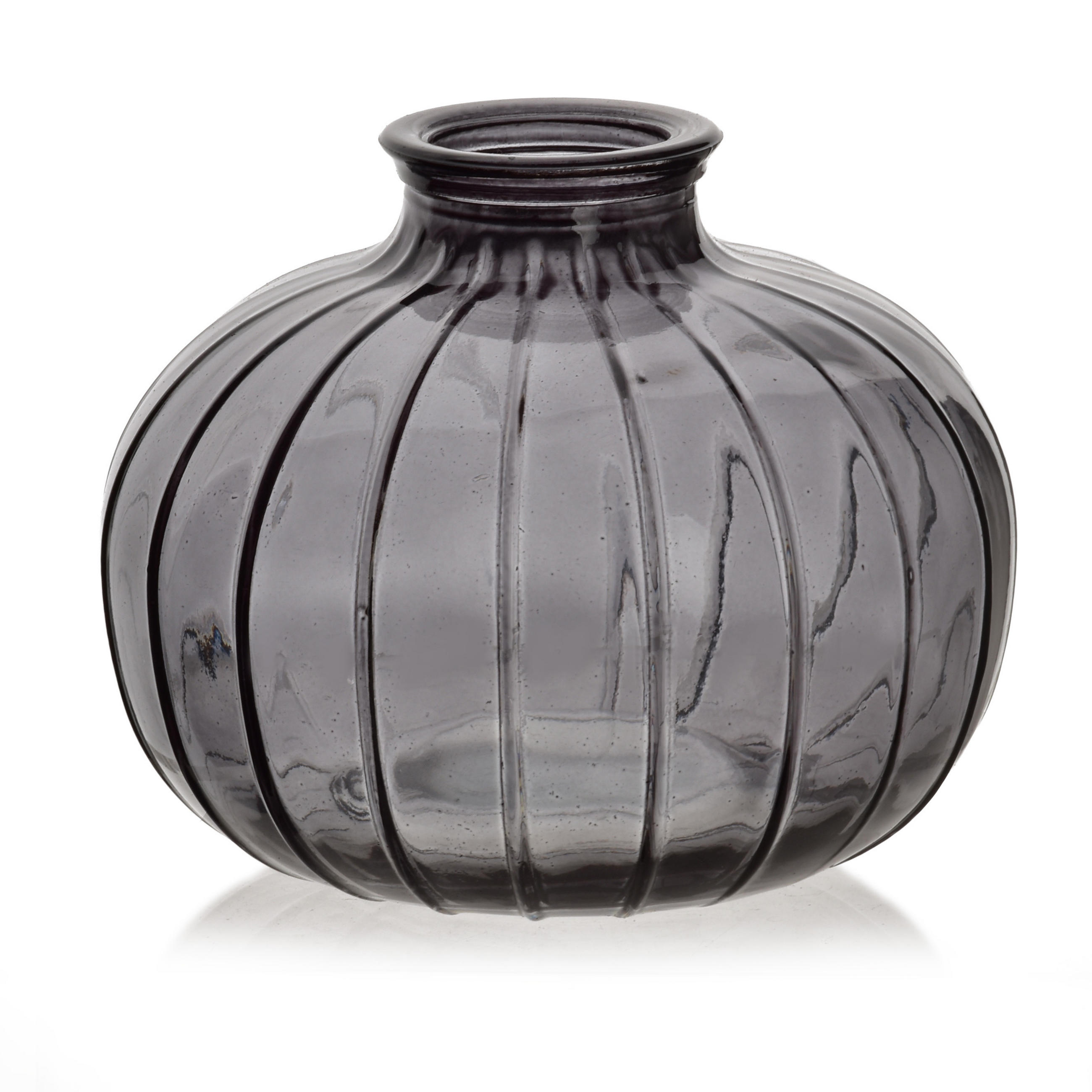 VASE Serenite Grau 11x9cm Glas - Grau, Glas (9cm) - Mondex