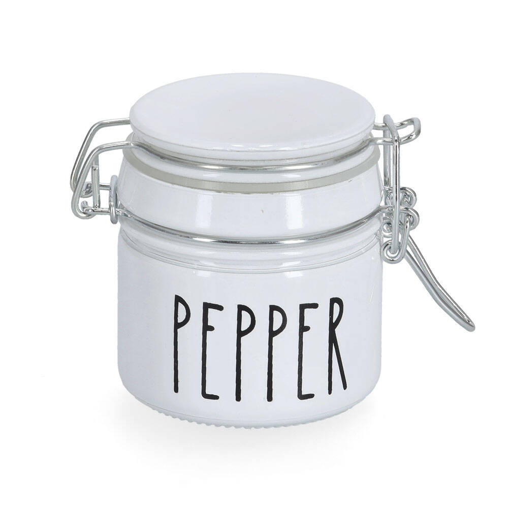 PFEFFERDOSE Clip 100 ml - Weiß, Glas (6.5/7/6.5cm)