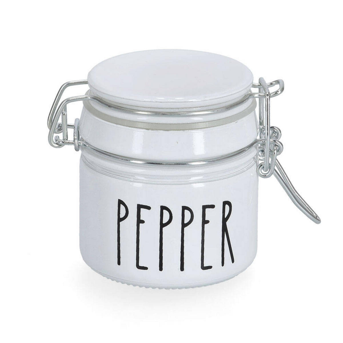 PFEFFERDOSE Clip 100 ml - Weiß, Glas (6.5/7/6.5cm)