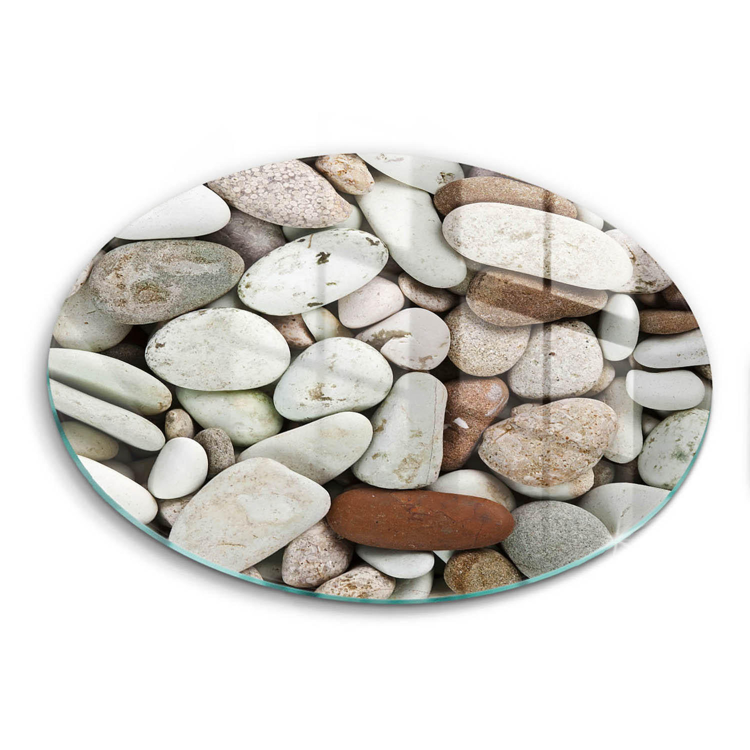 Wallfluent Glasplatte Hellgrau 30x30 cm