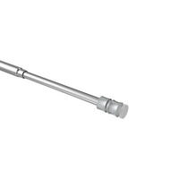 KLEMMSTANGE / SCHEIBENSTANGE Flexo 60-90 cm, 8 / 6 mm Ø, Chrom - Chromfarben, Kunststoff/Metall (90cm) - INTERDECO