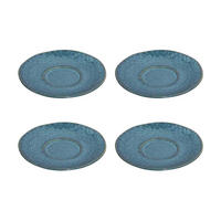UNTERTASSEN Matera blau ø 15.0 cm 4er Set - Blau, Keramik (15cm) - Leonardo Living